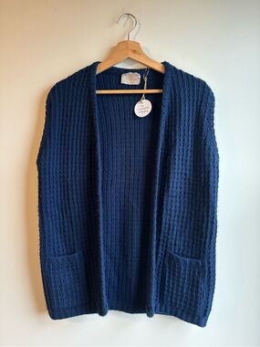 Vintage Sears Navy Sweater Knit Vest